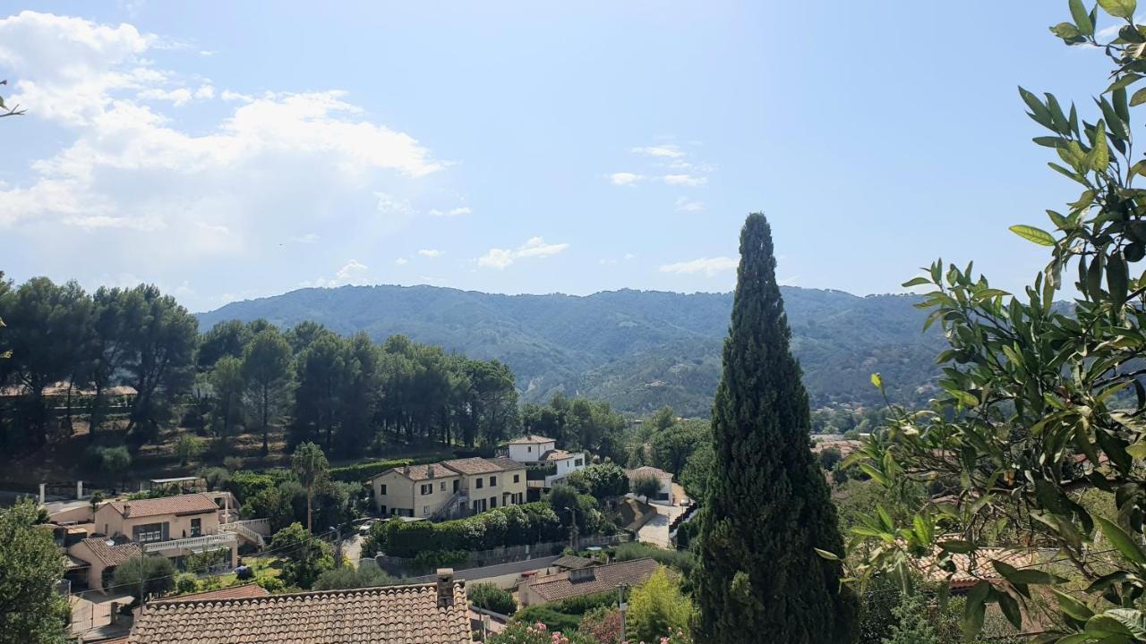 Ferienwohnung Calme Et Vue Panoramique Pégomas Exterior foto